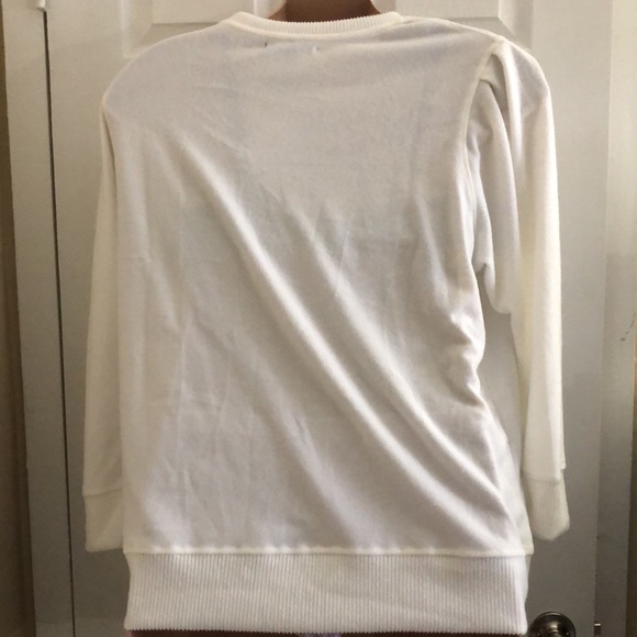 NWT Plus Size Joyeux Noel Paris Eiffel Tower Merry Christmas Santa Girl Sweater - Picture 9 of 12